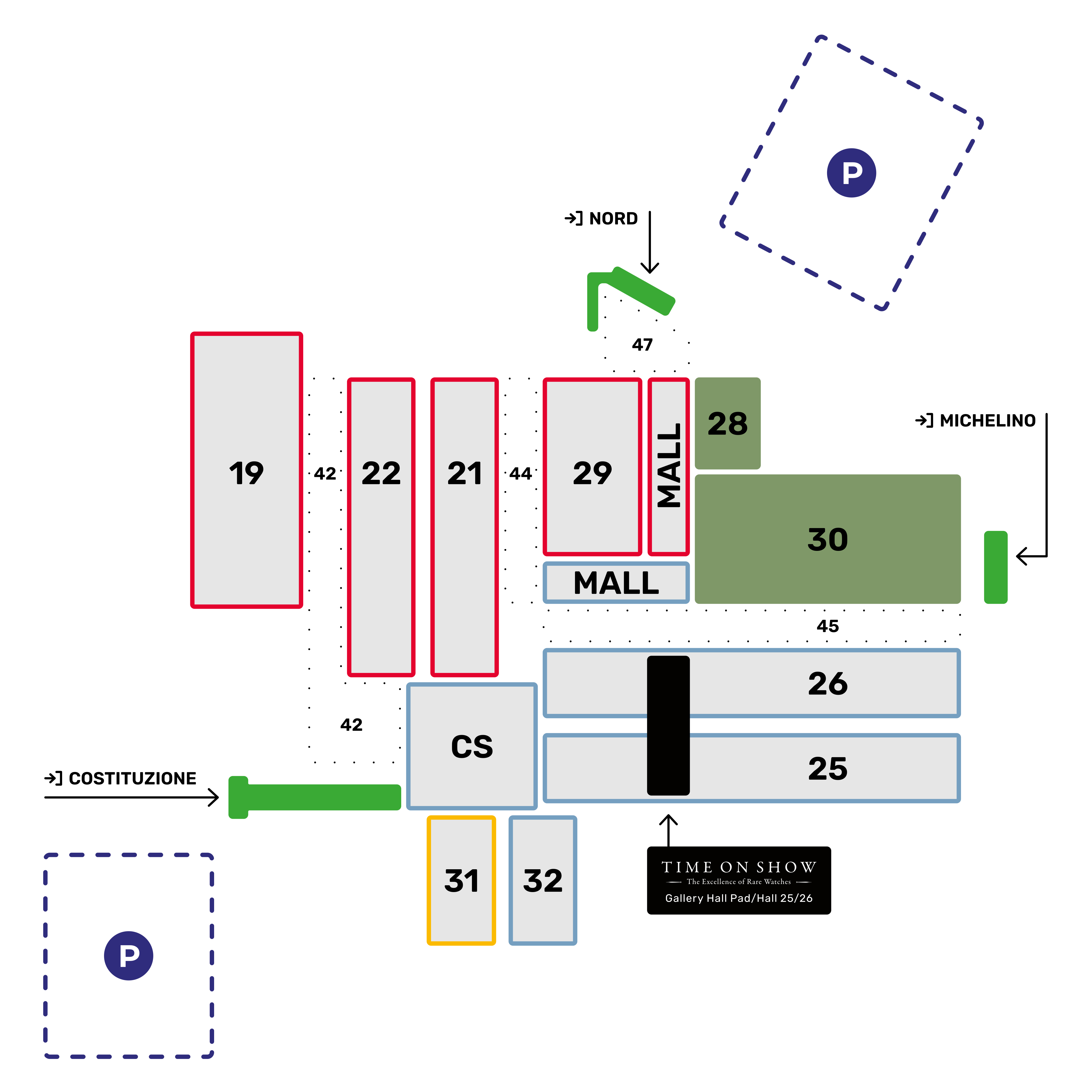 Immagine mappa percorso ricambi 2026